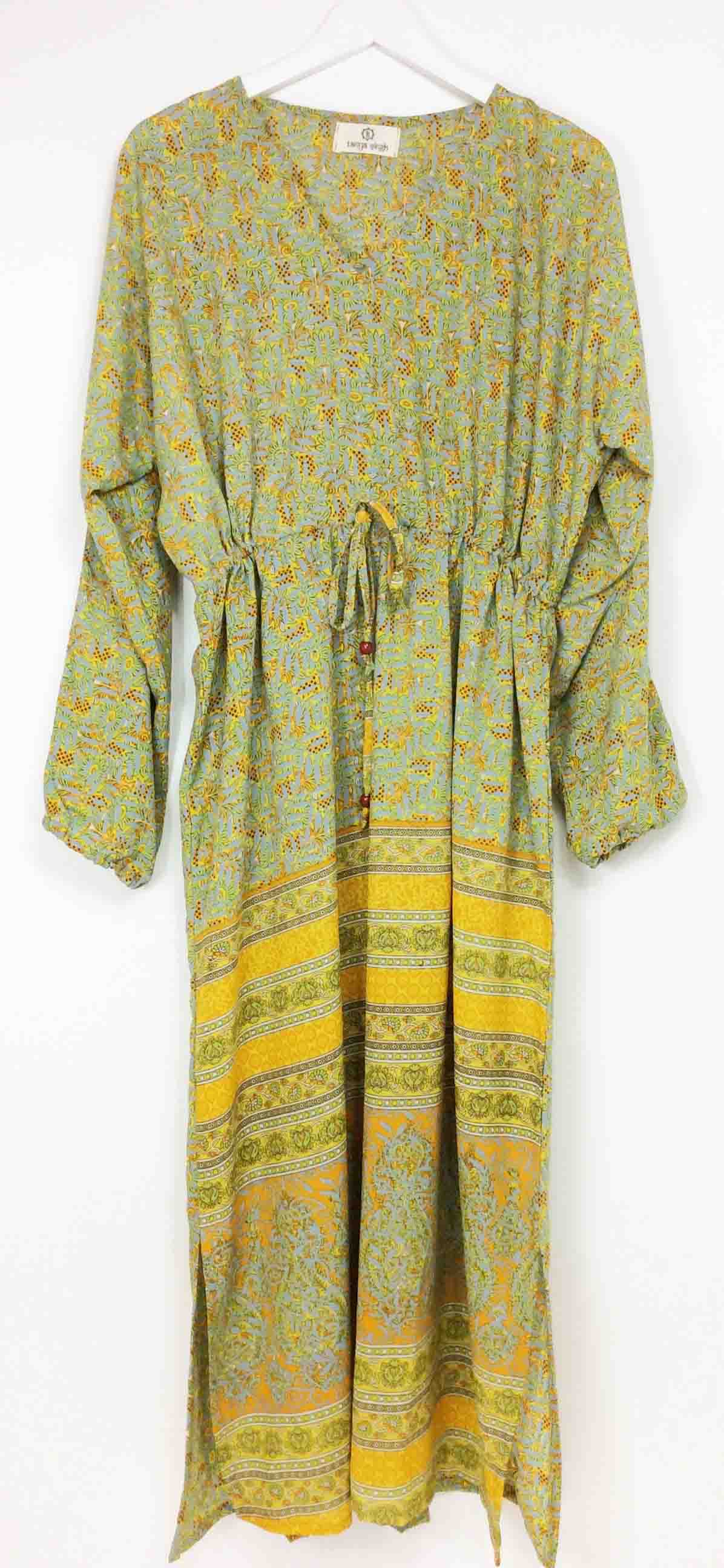 Silk Sari Maxi Dress