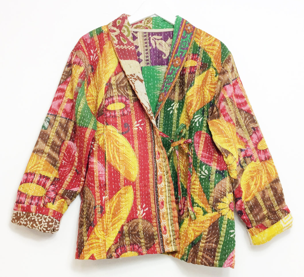 Kantha Jacket Short