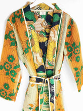 Load image into Gallery viewer, Vintage Sari Kantha Jacket long
