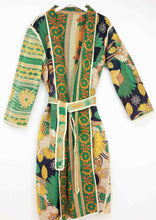 Load image into Gallery viewer, Vintage Sari Kantha Jacket long
