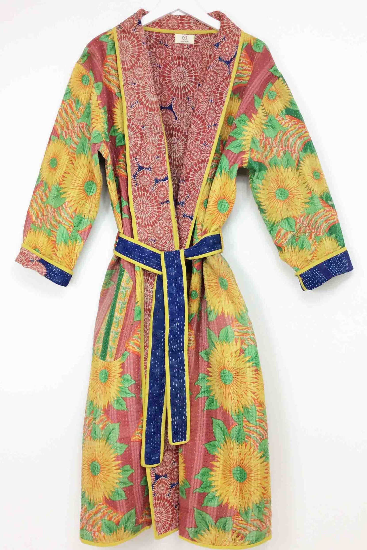 Vintage Sari Kantha Jacket long