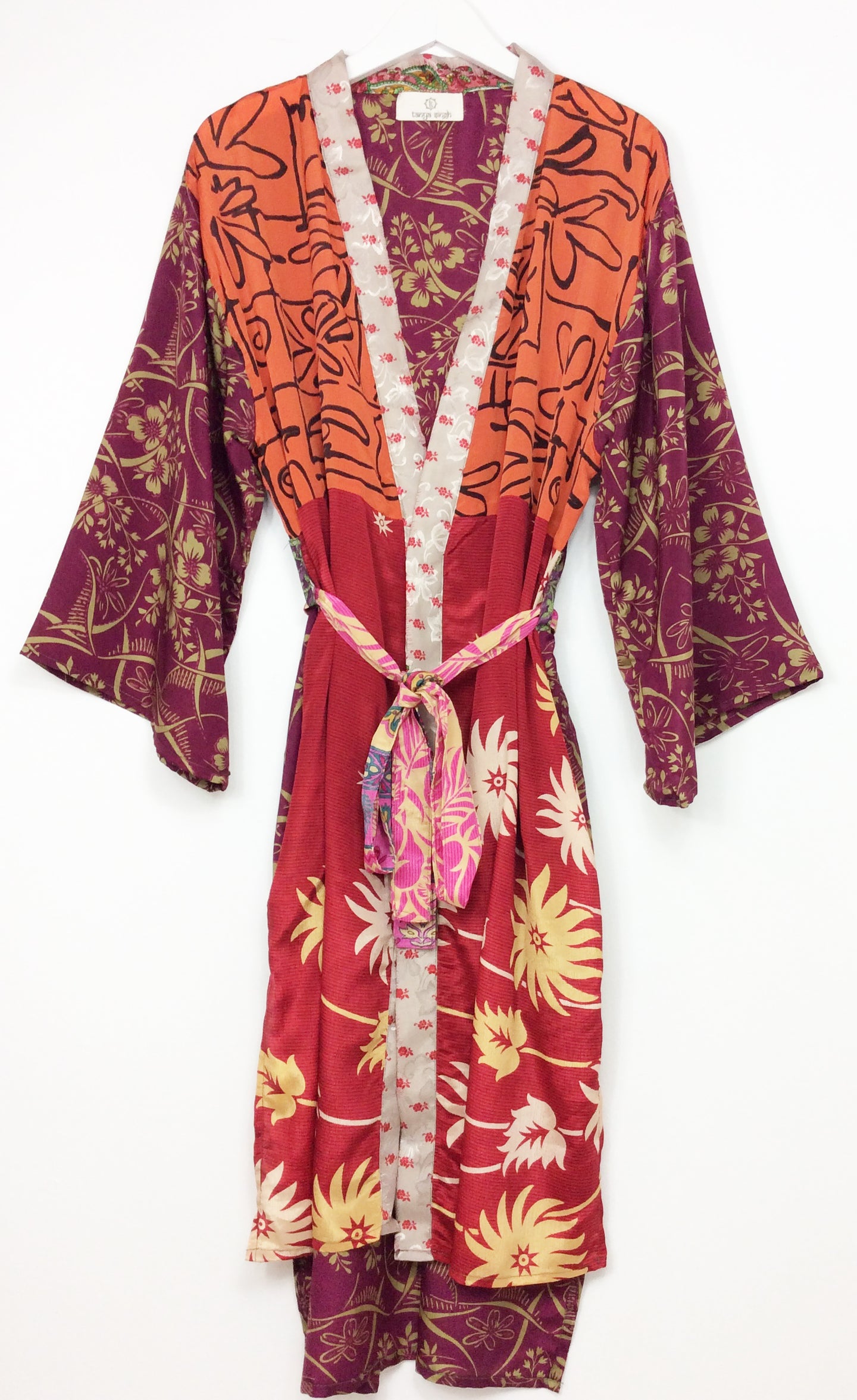 Vintage Sari Kimono Long