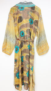 Vintage Sari Kimono Long