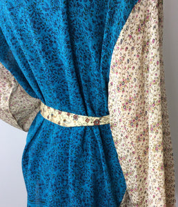 Vintage Silk Sari Kimono Short