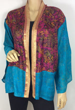 Load image into Gallery viewer, Vintage Silk Sari Kimono Short
