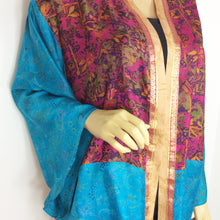 Load image into Gallery viewer, Vintage Silk Sari Kimono Short
