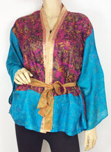 Load image into Gallery viewer, Vintage Silk Sari Kimono Short
