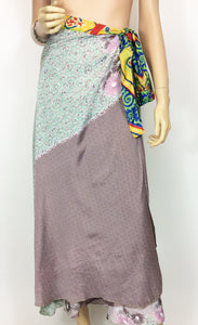 Vintage Sari Wrap Skirt