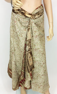 Vintage Sari Wrap Skirt