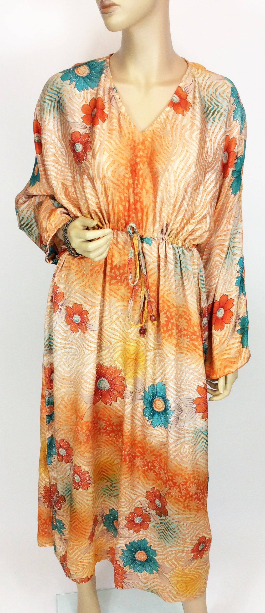 Silk Sari Maxi Dress
