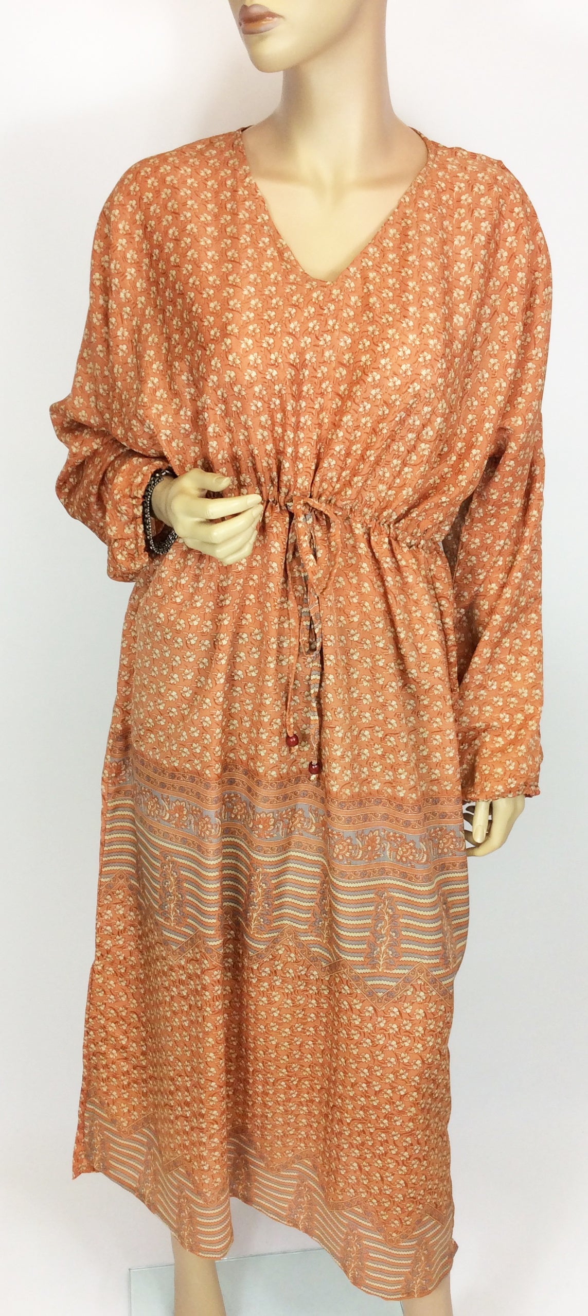 Silk Sari Maxi Dress
