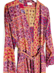 Vintage Sari Kimono Long