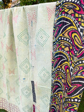 Load image into Gallery viewer, Vintage Sari Kantha Quilt
