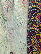 Load image into Gallery viewer, Vintage Sari Kantha Quilt
