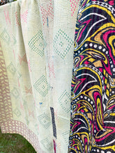 Load image into Gallery viewer, Vintage Sari Kantha Quilt
