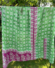 Load image into Gallery viewer, Vintage Sari Kantha Quilt
