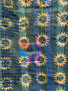 Indigo Kantha Quilt