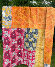 Load image into Gallery viewer, Vintage Sari Kantha Quilt
