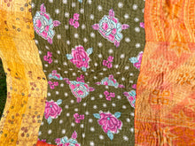 Load image into Gallery viewer, Vintage Sari Kantha Quilt
