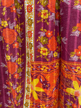 Load image into Gallery viewer, Vintage Sari Kantha Quilt
