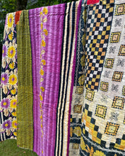 Load image into Gallery viewer, Vintage Sari Kantha Quilt
