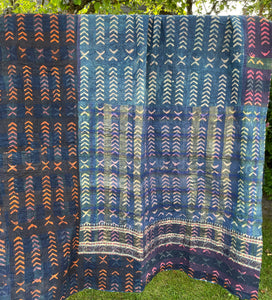 Indigo Kantha Quilt