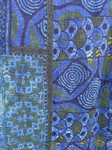 Indigo Kantha Quilt