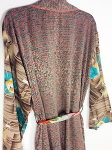 Vintage Sari Kimono Long