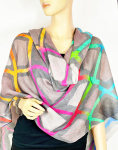 Cashmere Digital Print Shawl