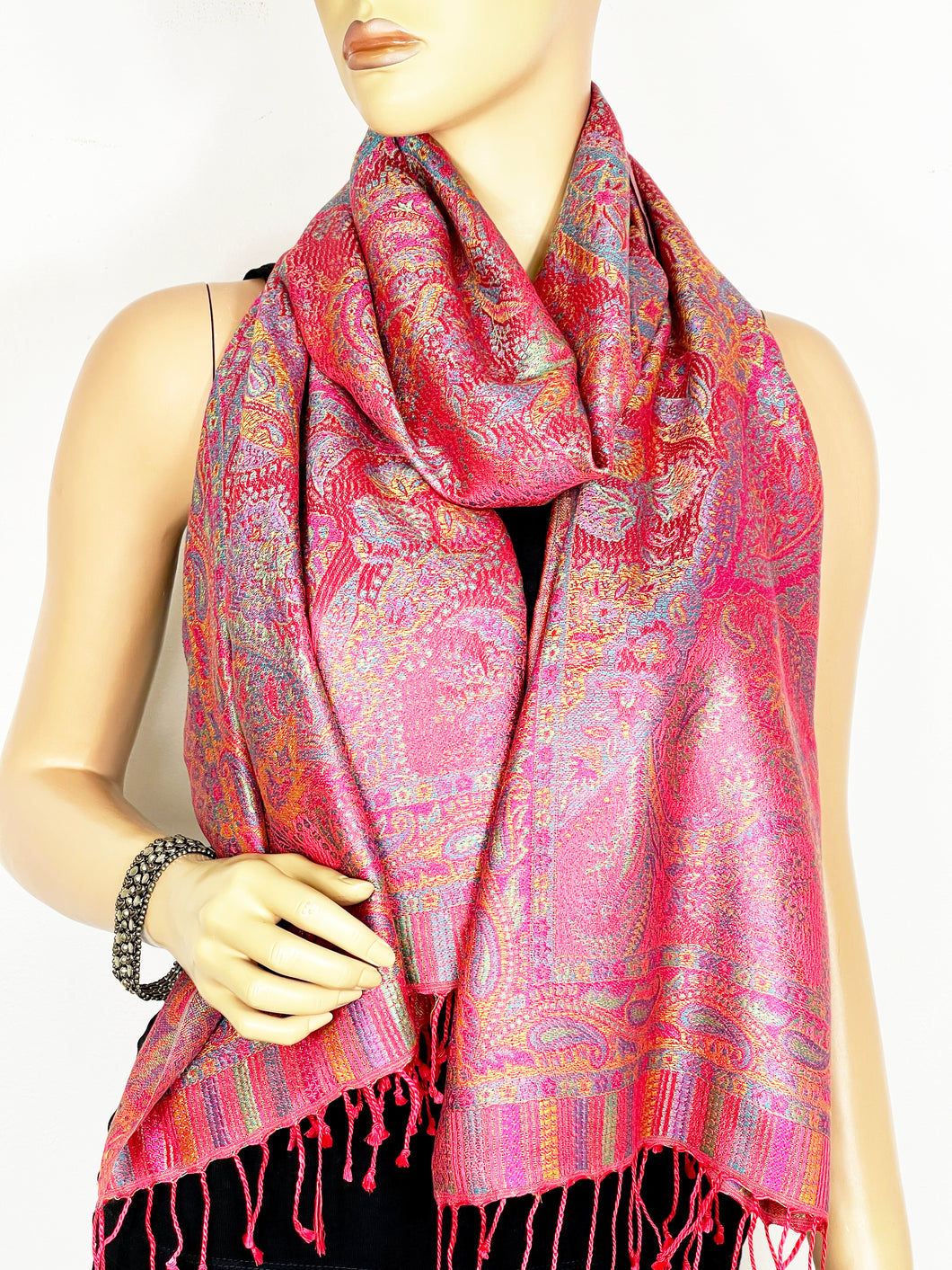 Silk Jamawar Scarf/Shawl