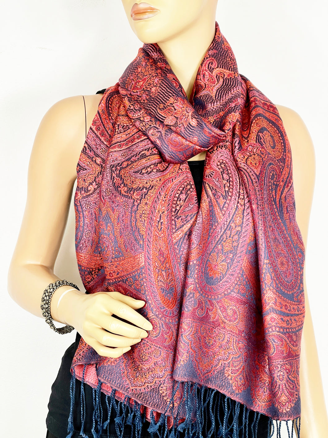 Silk Jamawar Scarf/Shawl