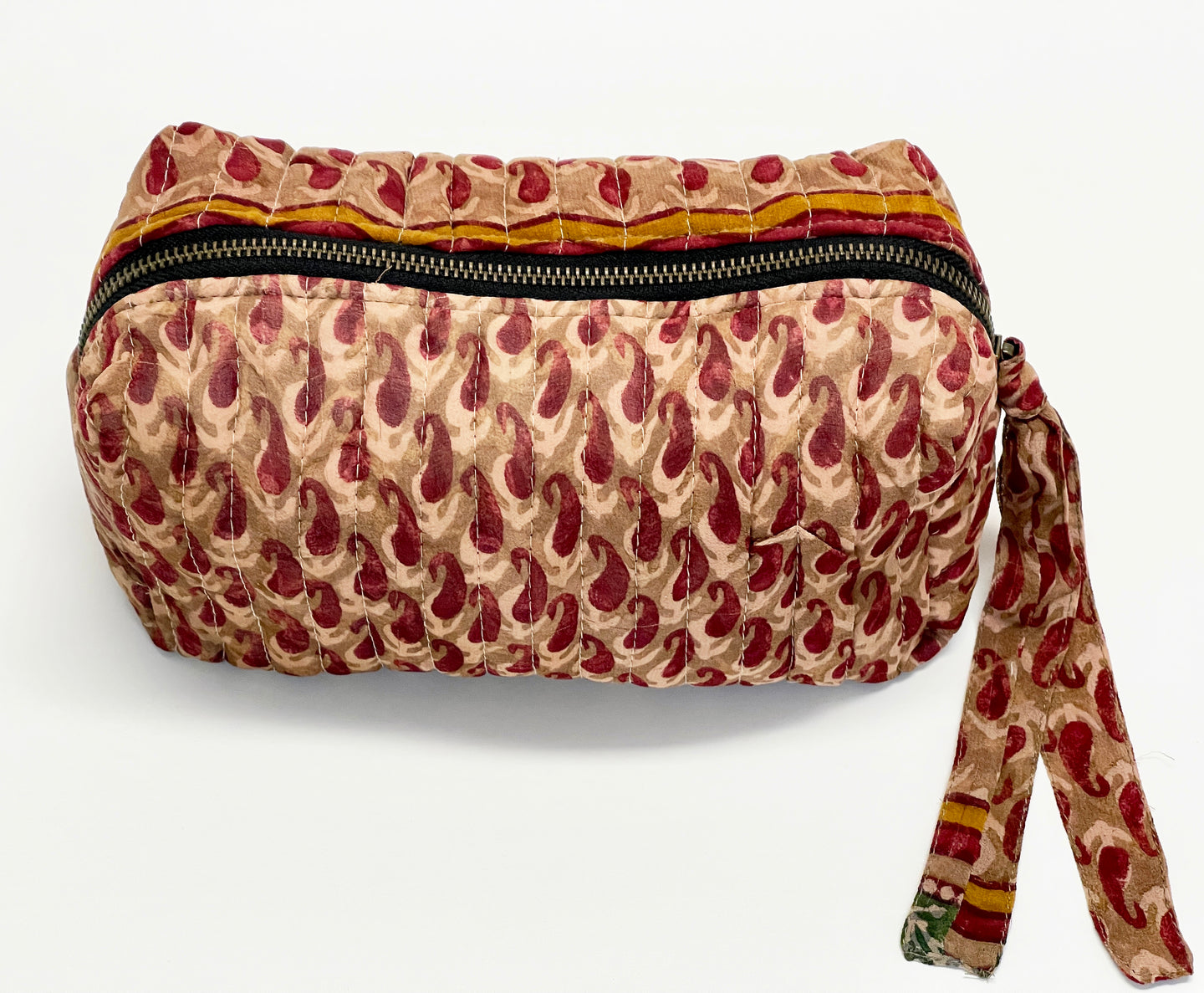Vintage Sari Cosmetic Bag