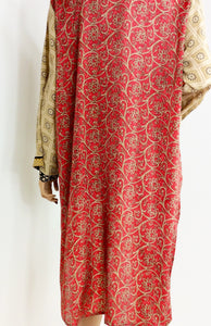 Vintage Silk Sari Long Shirt