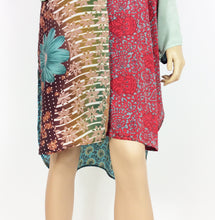 Load image into Gallery viewer, Vintage Silk Sari Long Shirt
