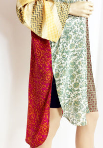 Vintage Silk Sari Long Shirt