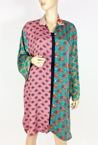 Vintage Silk Sari Long Shirt