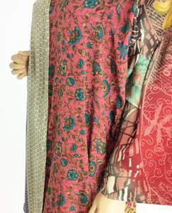 Vintage Silk Sari Long Shirt