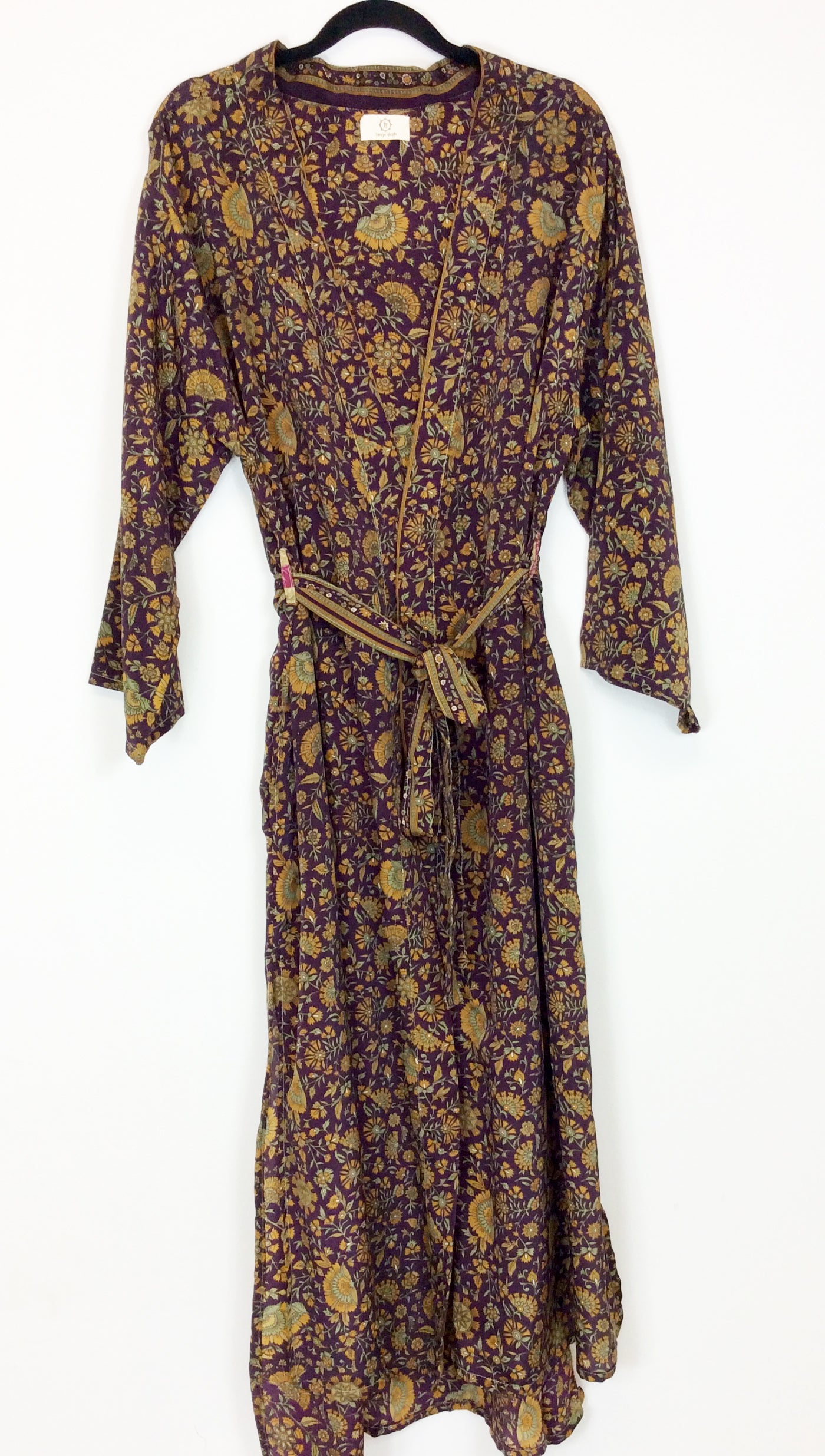Vintage Sari Kimono Long