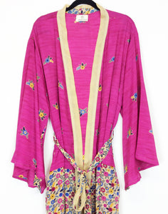 Vintage Sari Kimono Long