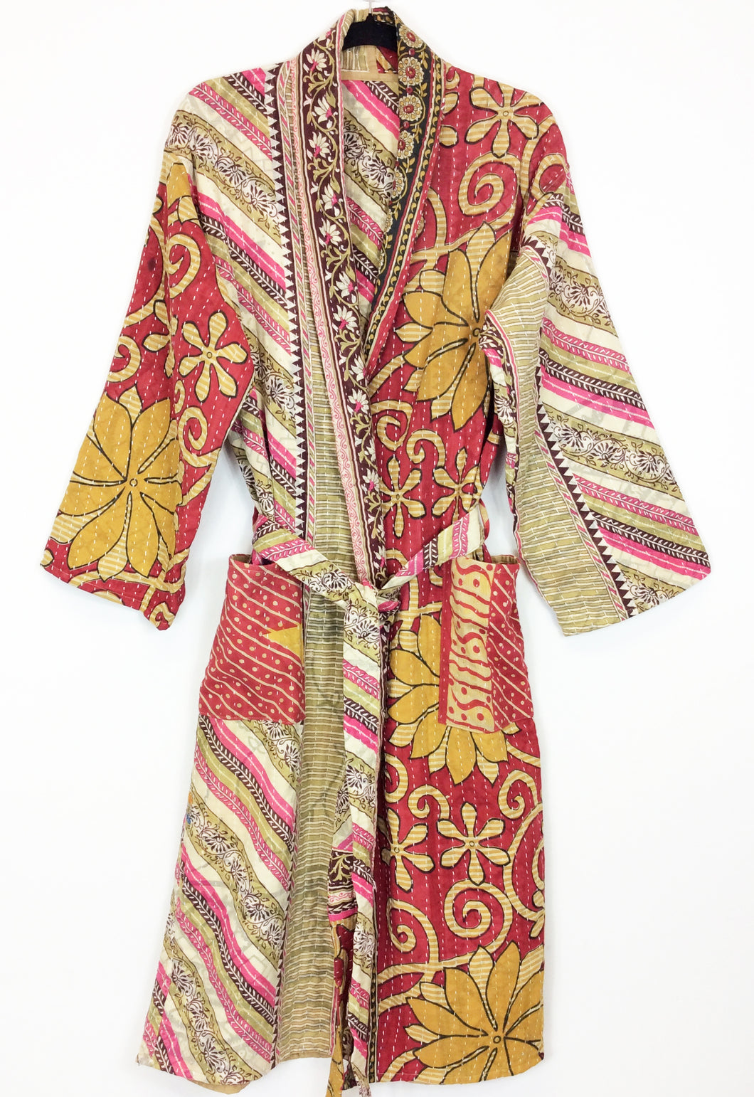 Vintage Sari Kantha Jacket/Robe