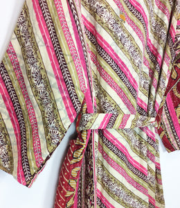 Vintage Sari Kantha Jacket/Robe