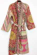 Load image into Gallery viewer, Vintage Sari Kantha Jacket/Robe
