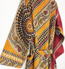 Load image into Gallery viewer, Vintage Sari Kantha Robe/Jacket
