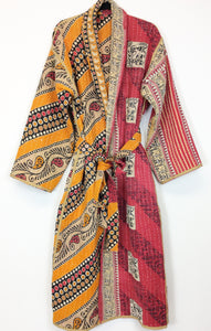 Vintage Sari Kantha Robe/Jacket