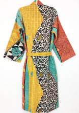 Load image into Gallery viewer, Vintage Sari Kantha Robe/Jacket
