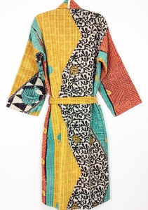 Vintage Sari Kantha Robe/Jacket