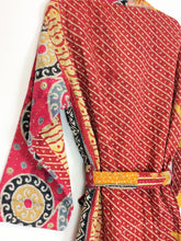 Load image into Gallery viewer, Vintage Sari Kantha Robe/Jacket
