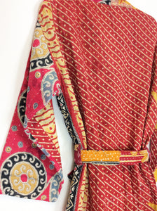 Vintage Sari Kantha Robe/Jacket