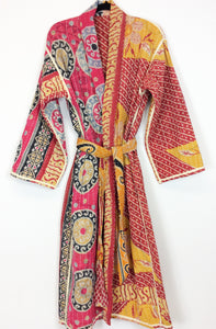 Vintage Sari Kantha Robe/Jacket