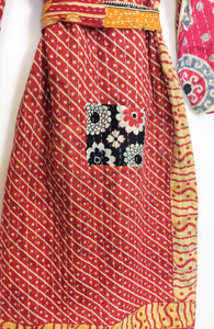 Vintage Sari Kantha Robe/Jacket